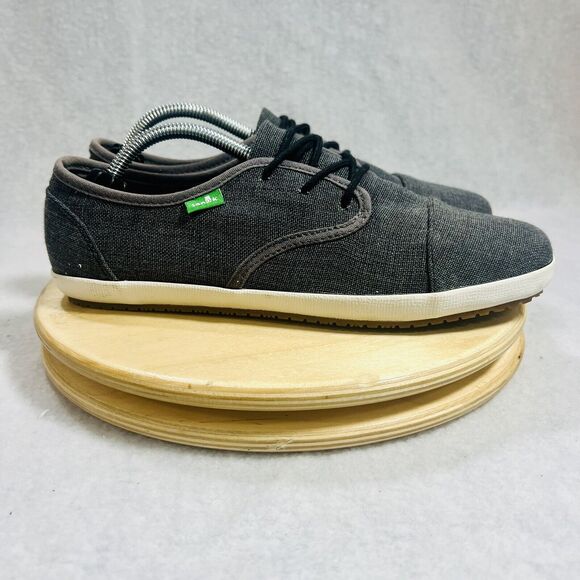 SANUK Sneakers GUIDE TX Gray SIDEWALK SURFER Shoes Mens US 12 Lace Up Low Top - Picture 5 of 9